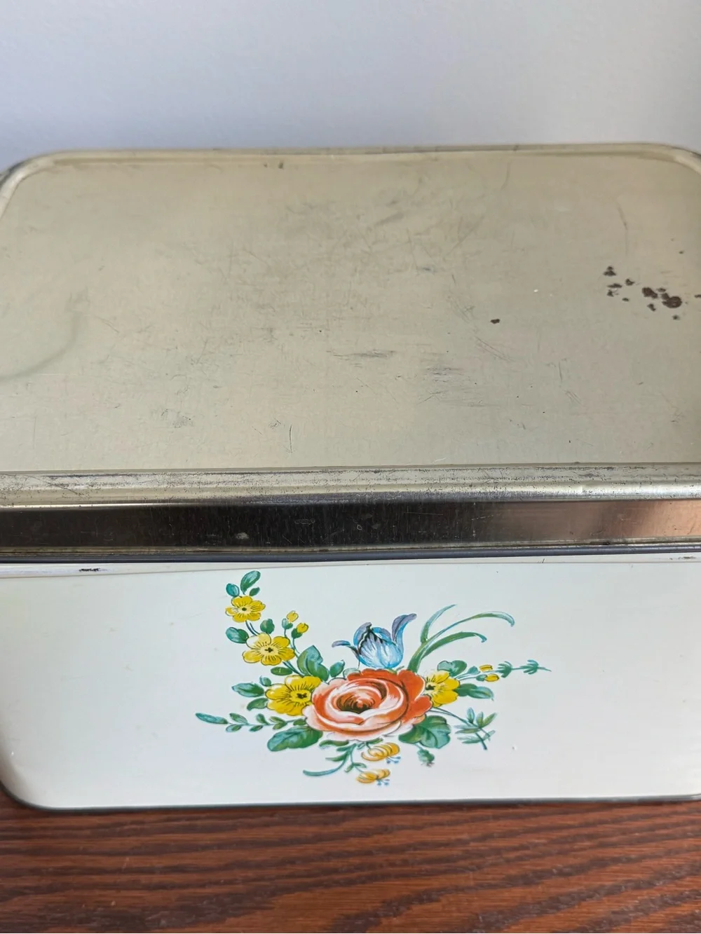Vintage Tin Bread Box by Decoware Made in USA